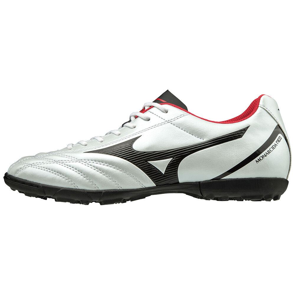 Mens Mizuno Monarcida Neo Select AS Soccer Shoes White/Black/Red Philippines (IMEKOA693)